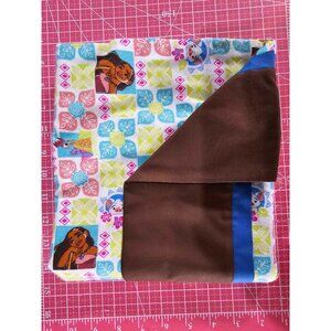 Handmade Standard Disney Moana Pillowcase with Brown Cuff